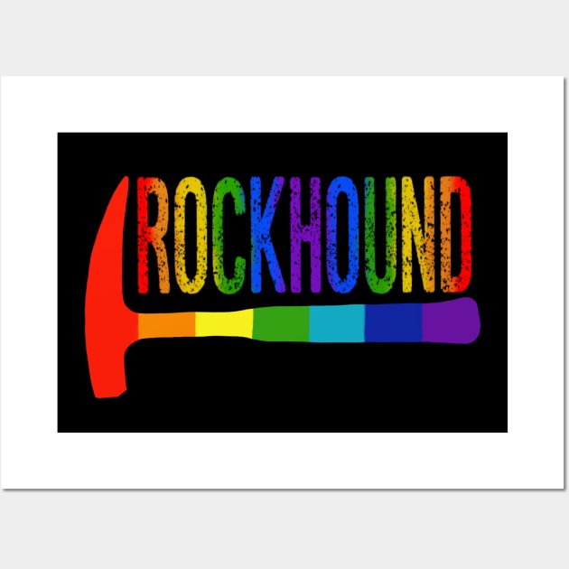 Rainbow Rockhound Rock Pick Geology Hammer Rockhounding Wall Art by Laura Rucker